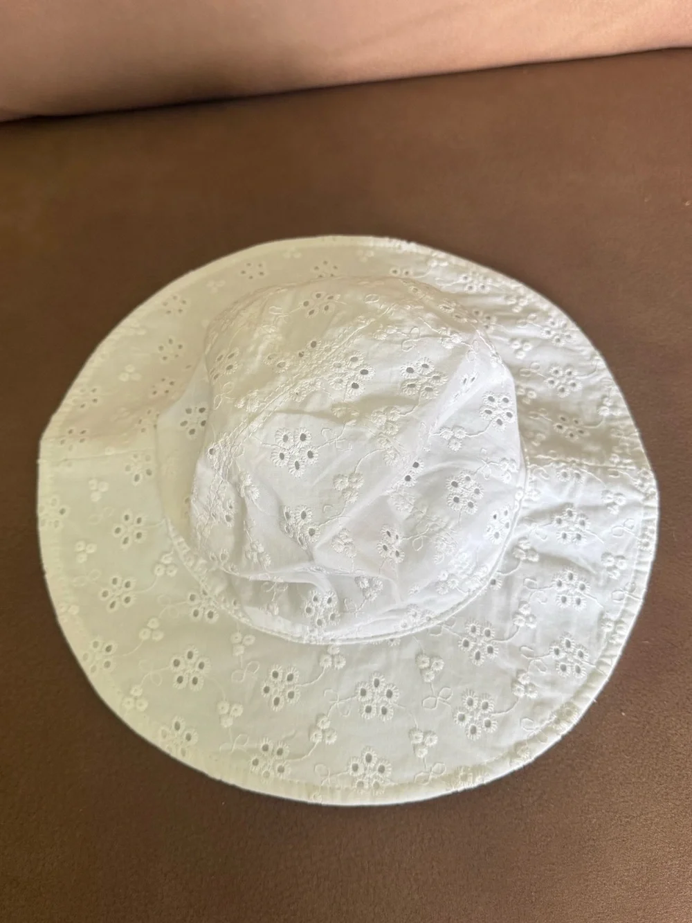 Carter's Infant White Baby Sun Hat
